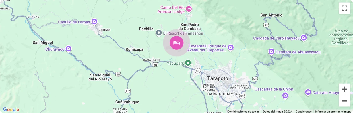 Ubicación del Hotel Tarapoto